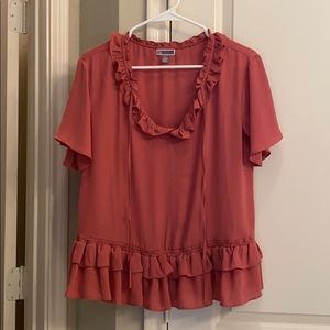 Ruffled Chiffon Work Top